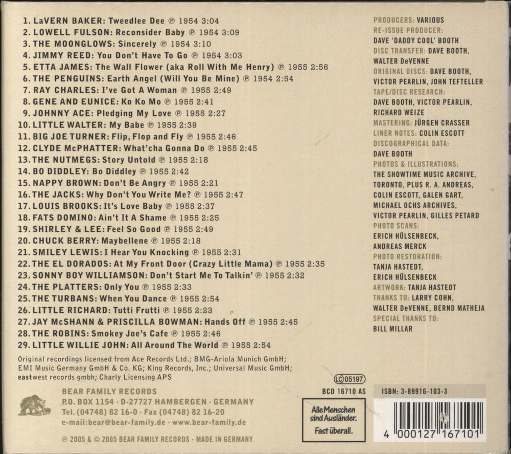 Various-Soul & Funk Blowing The Fuse 1955 - 29 R&B Classics That Rocked The Jukebox In 1955 German CD album (CDLP) 4000127167101