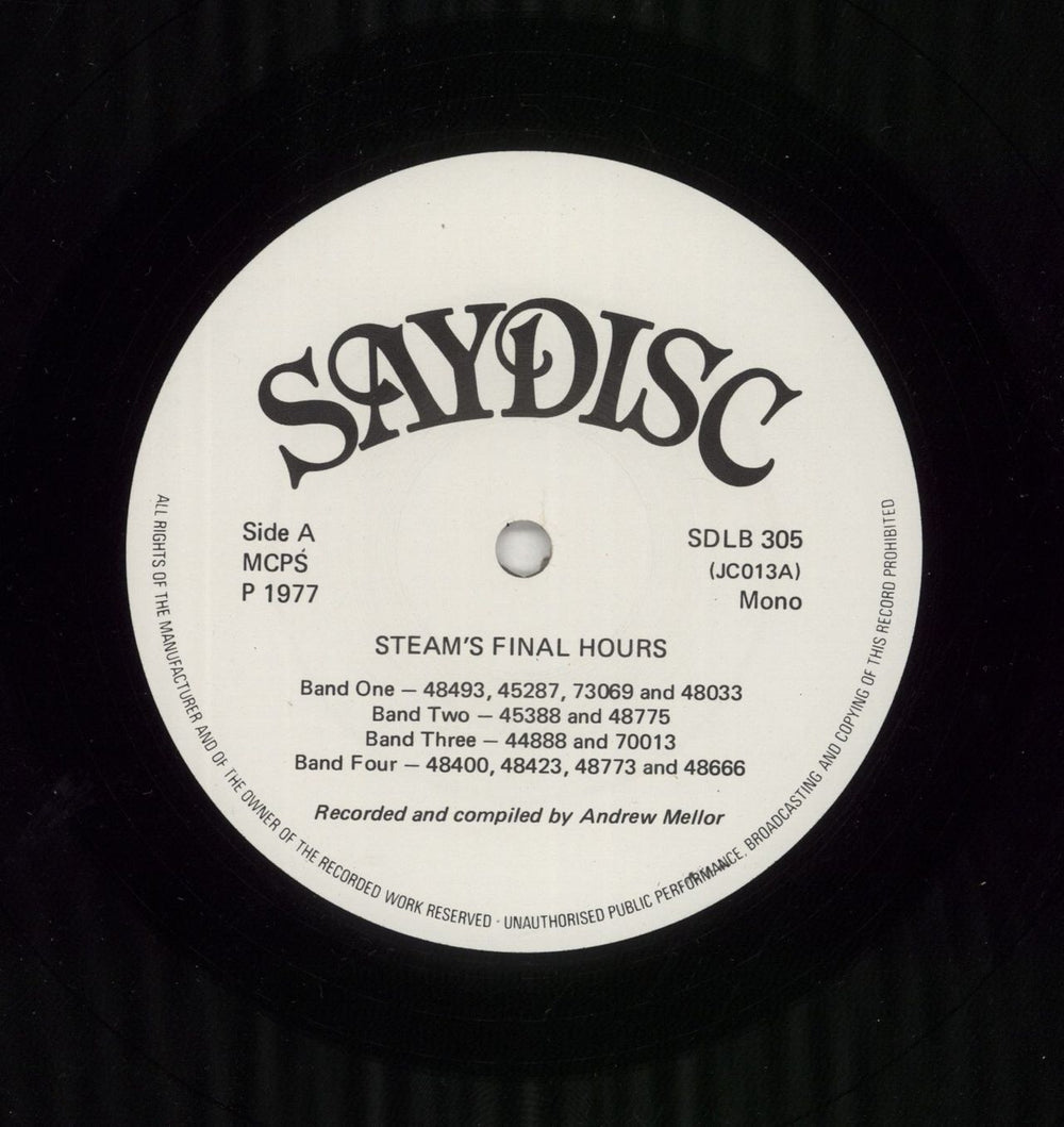 Various-Trains Steam's Final Hours UK vinyl LP album (LP record) V-TLPST863792