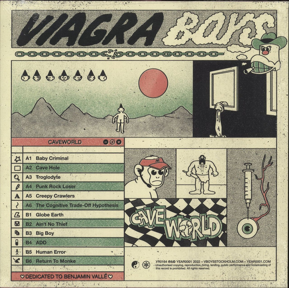 Viagra Boys Cave World - Red Vinyl - Sealed UK vinyl LP album (LP record) 8720766055725