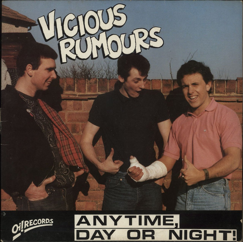 Vicious Rumours [UK] Anytime, Day Or Night! UK vinyl LP album (LP record) OIR005