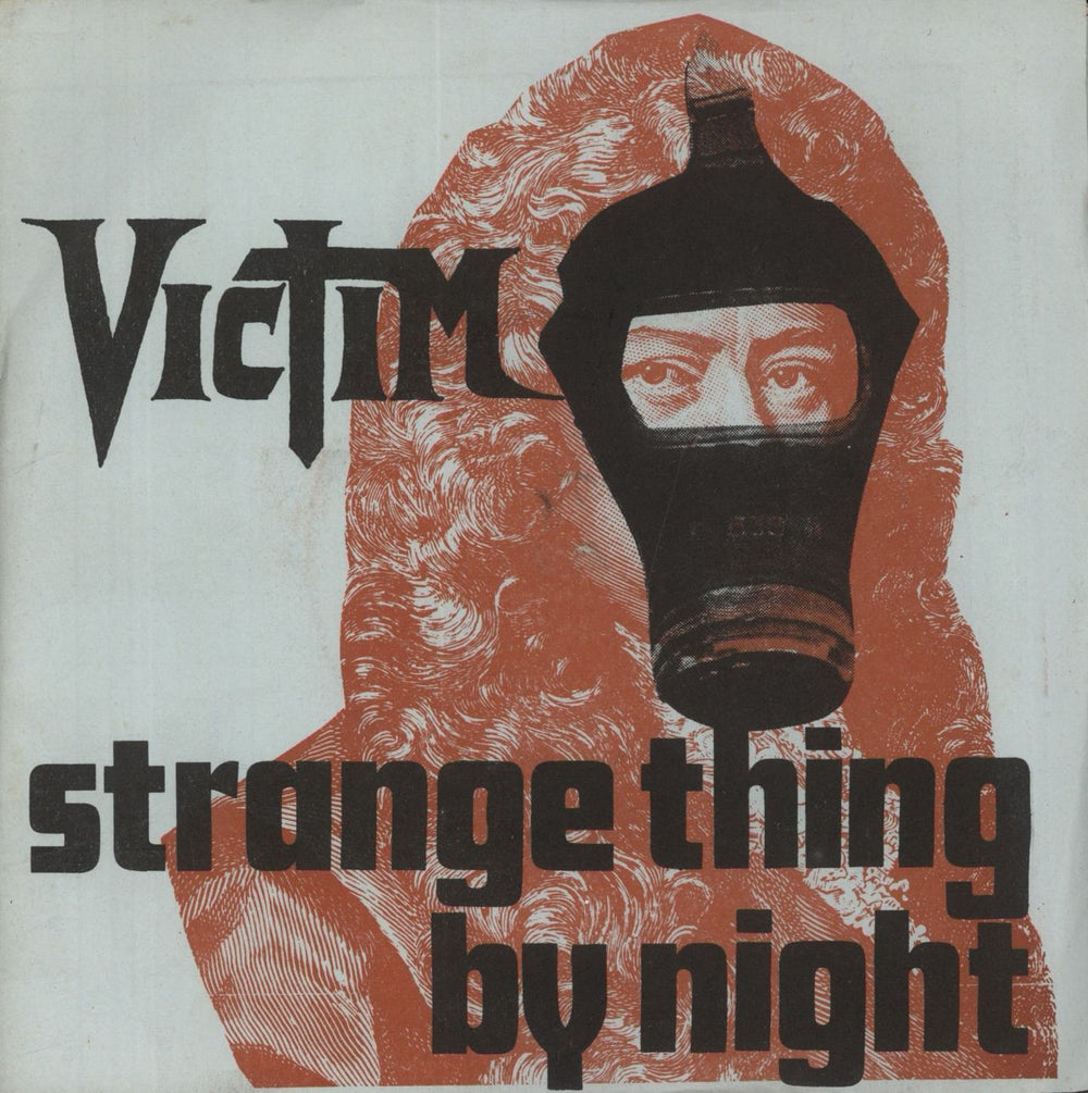 Victim Strange Thing By Night - light blue p/s Irish 7" vinyl single (7 inch record / 45) GOT2