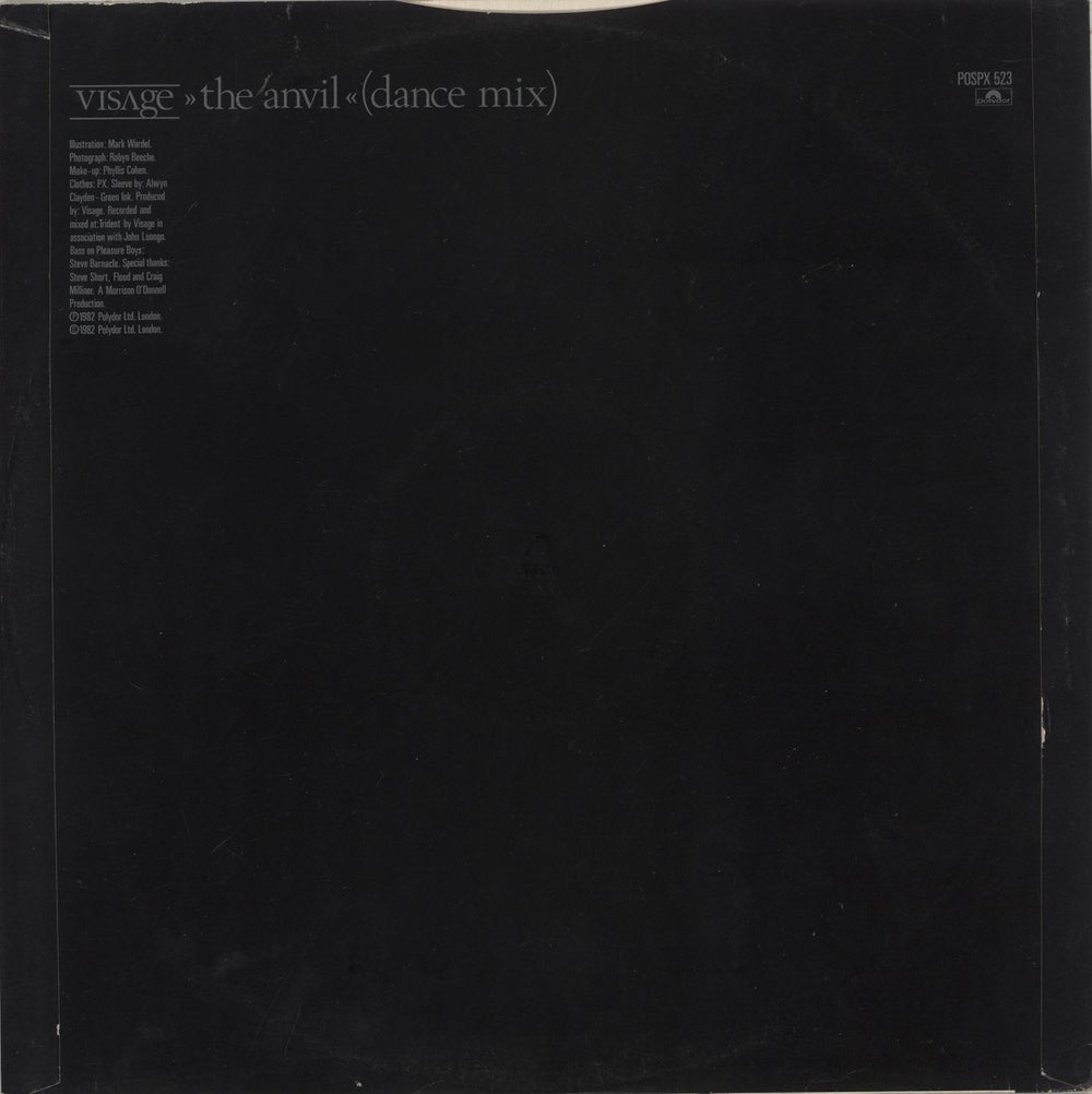 Visage Pleasure Boys UK 12" vinyl single (12 inch record / Maxi-single)