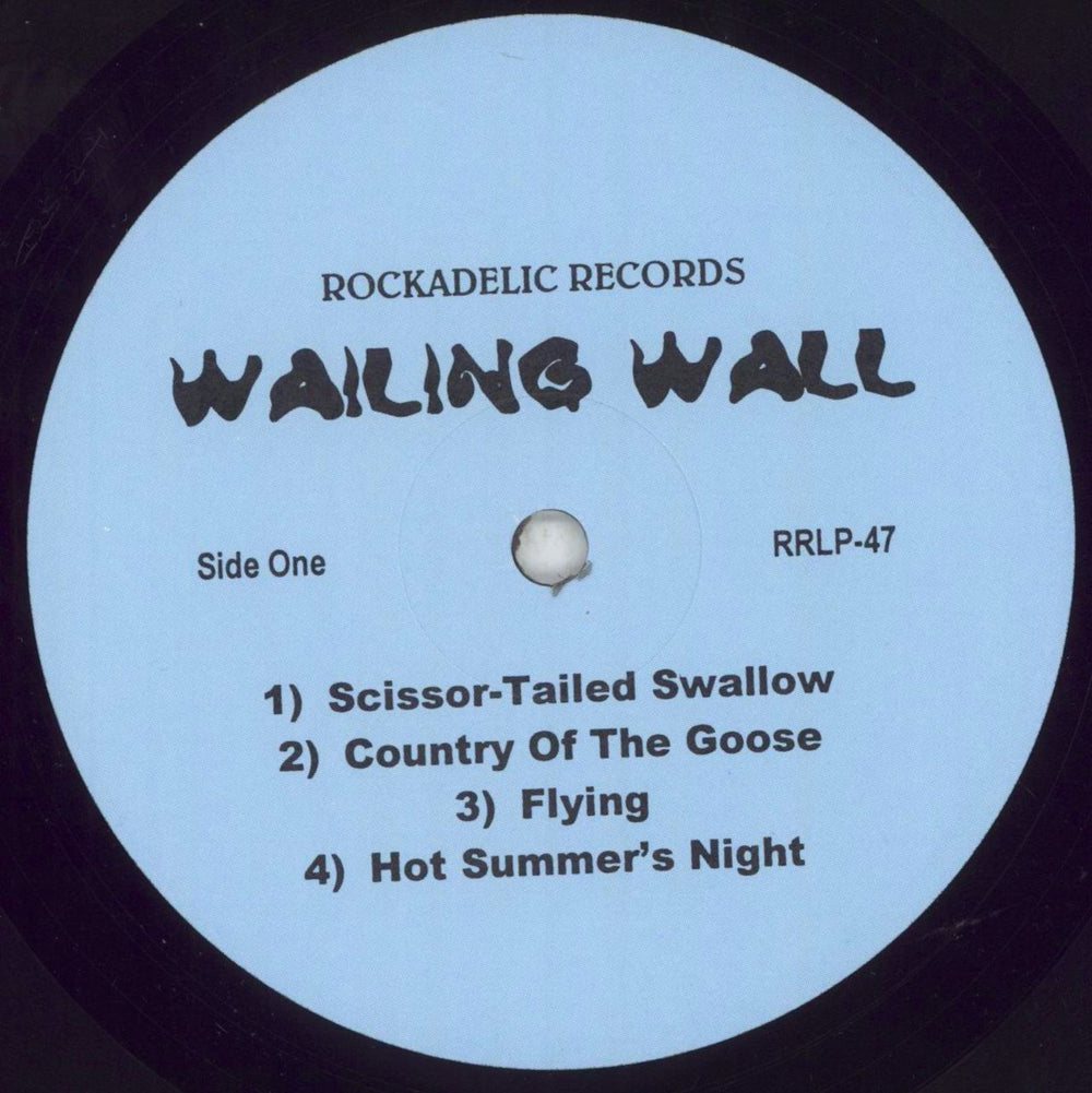 Wailing Wall Wailing Wall US vinyl LP album (LP record) 8AVLPWA853836