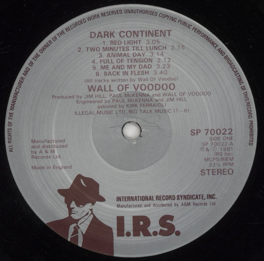 Wall Of Voodoo Dark Continent UK vinyl LP album (LP record) WOVLPDA691961