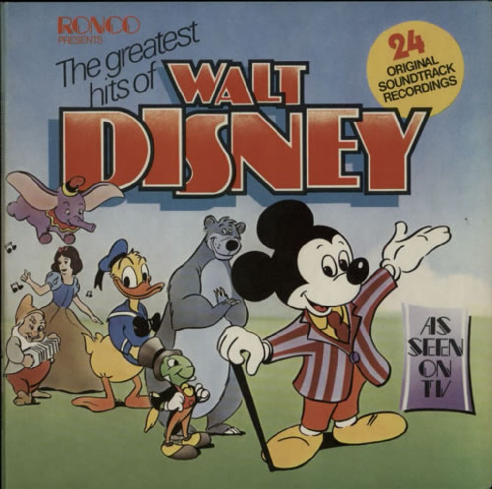 Walt Disney The Greatest Hits Of Walt Disney UK vinyl LP album (LP record) RTD2013