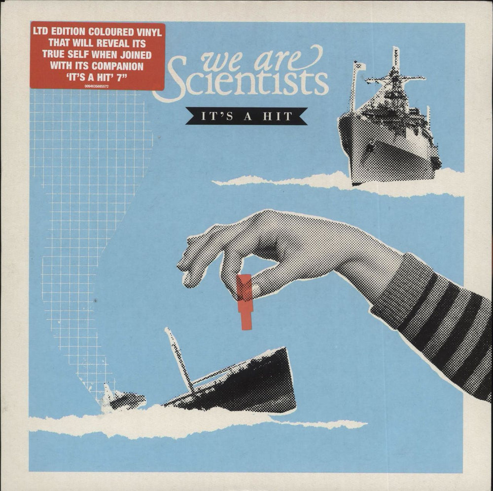 We Are Scientists It's A Hit - Red Vinyl UK 7" vinyl single (7 inch record / 45) VUS319