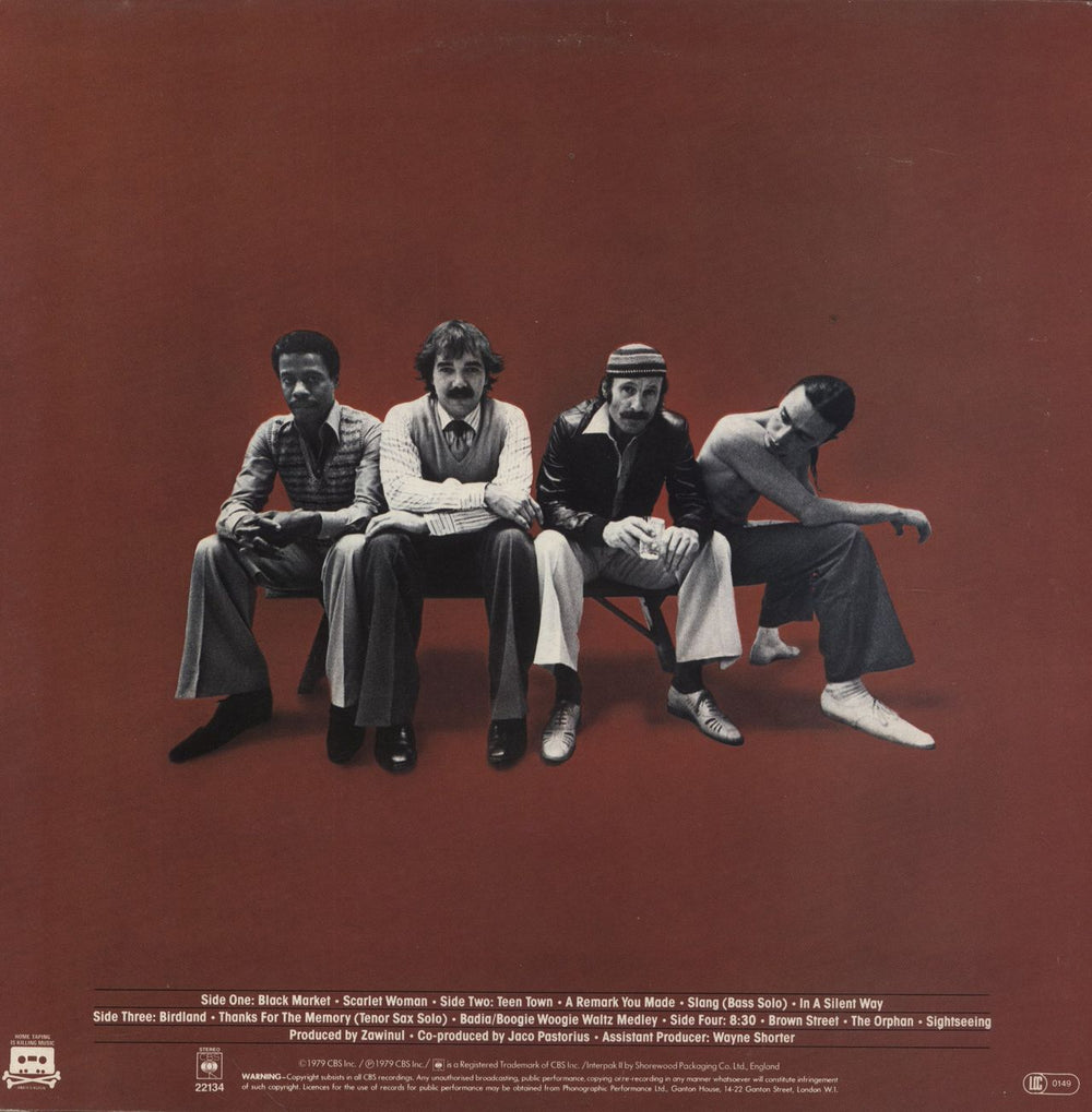 Weather Report 8:30 (Eight-Thirty) - Graduated Orange Label UK 2-LP vinyl record set (Double LP Album)