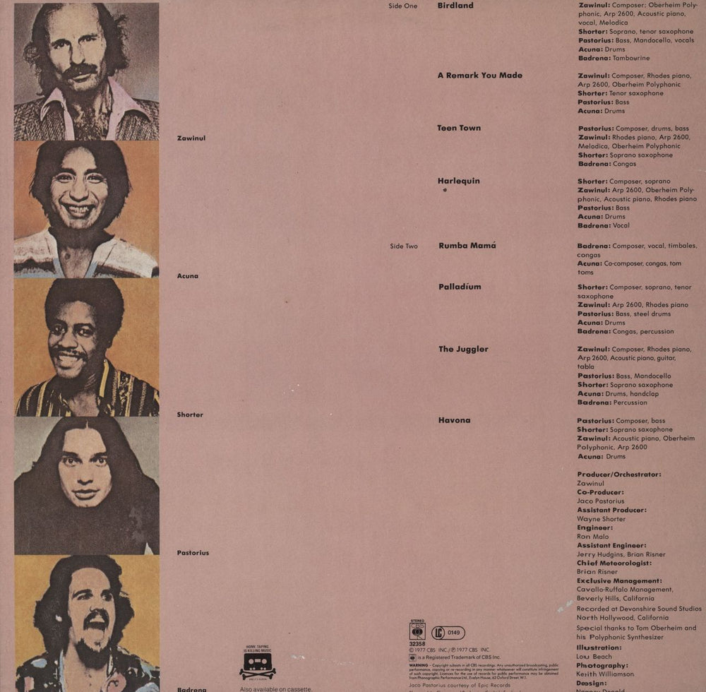 Weather Report Heavy Weather UK vinyl LP album (LP record)