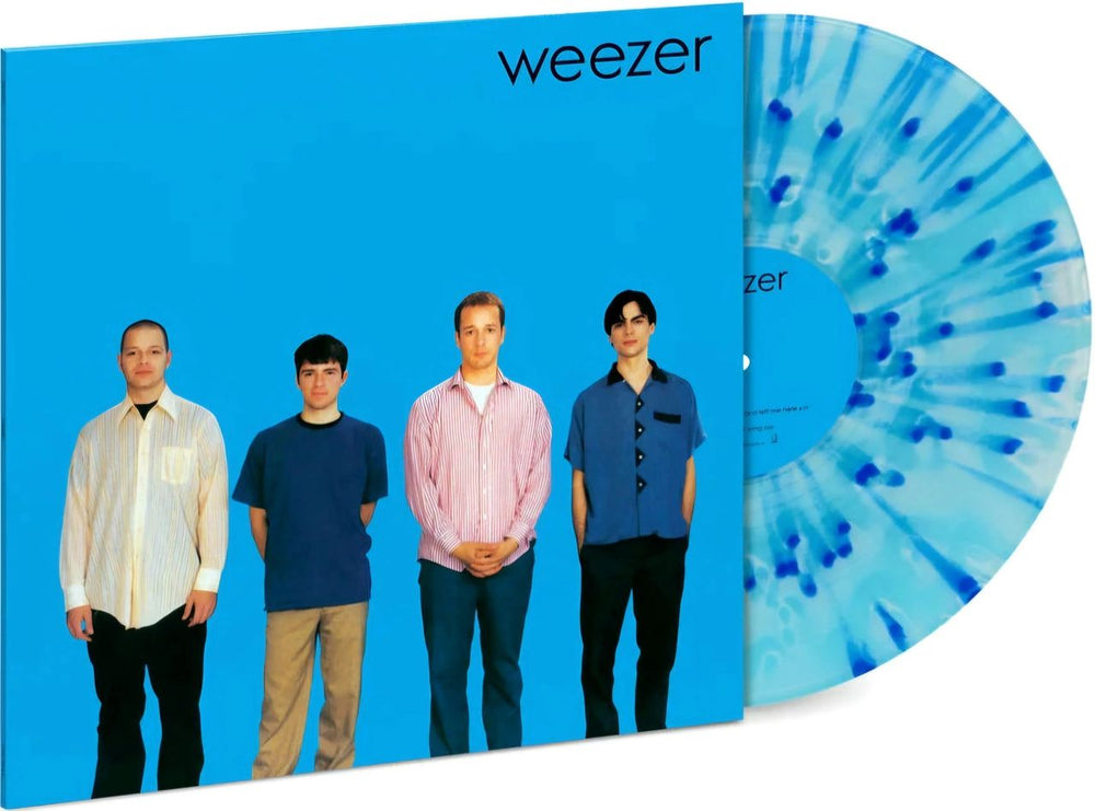 Weezer Blue Album - 30th Anniversary Blue & Clear Splatter Vinyl - Sealed UK vinyl LP album (LP record) 602465845556