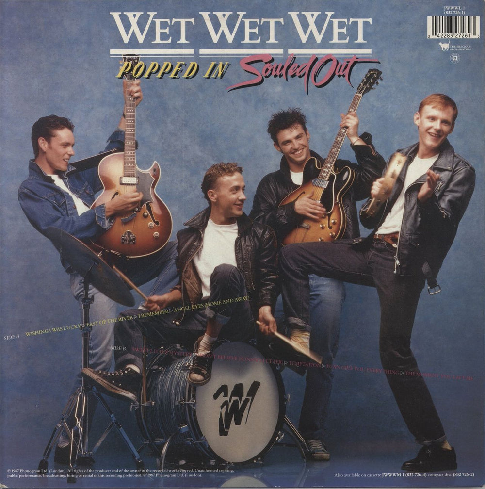 Wet Wet Wet Popped In Souled Out UK vinyl LP album (LP record) 042283272613