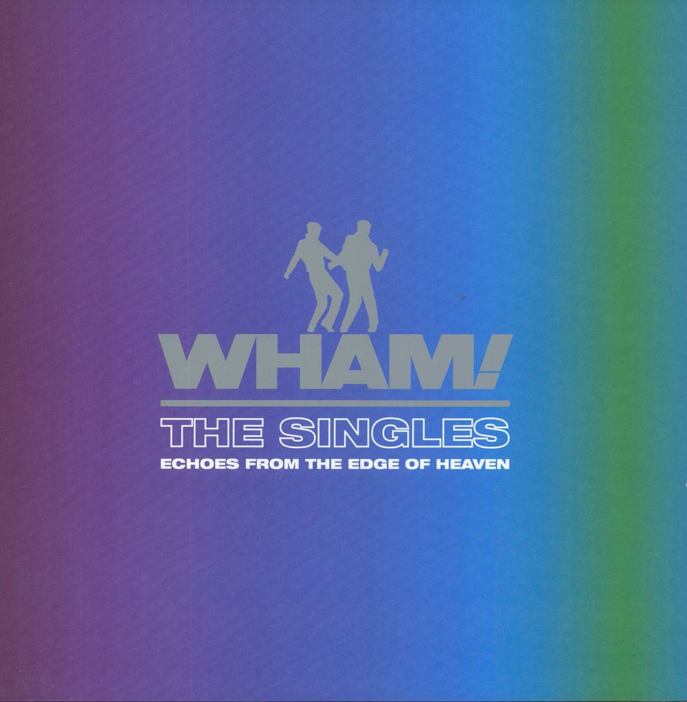 Wham The Singles: Echoes From The Edge Of Heaven - Bright Blue Vinyl UK 2-LP vinyl record set (Double LP Album) 196587116712