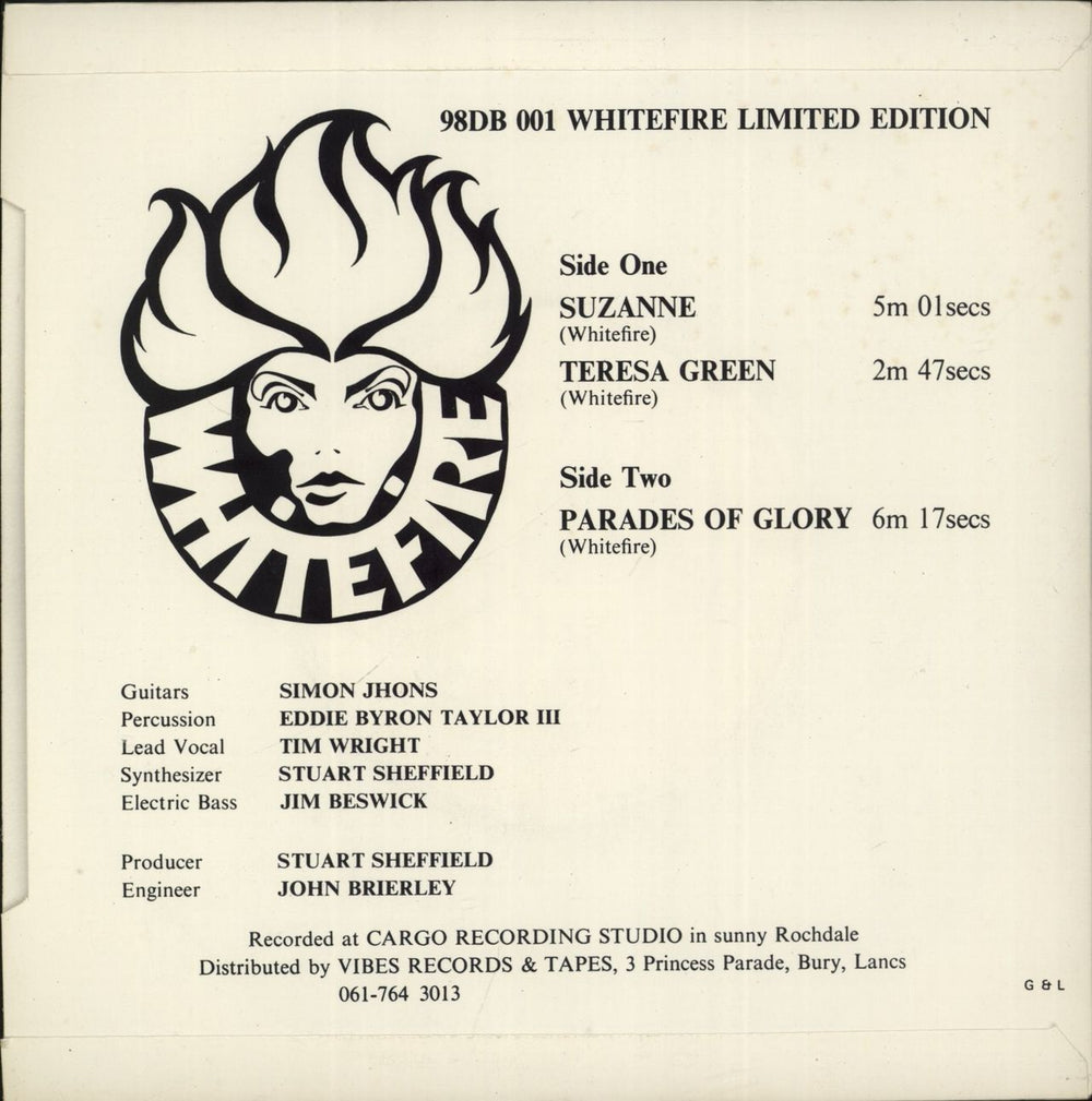 Whitefire Whitefire UK 7" vinyl single (7 inch record / 45)