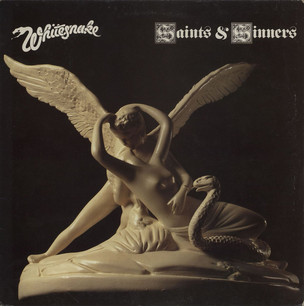 Whitesnake Saints & Sinners - EX UK vinyl LP album (LP record) LBG30354