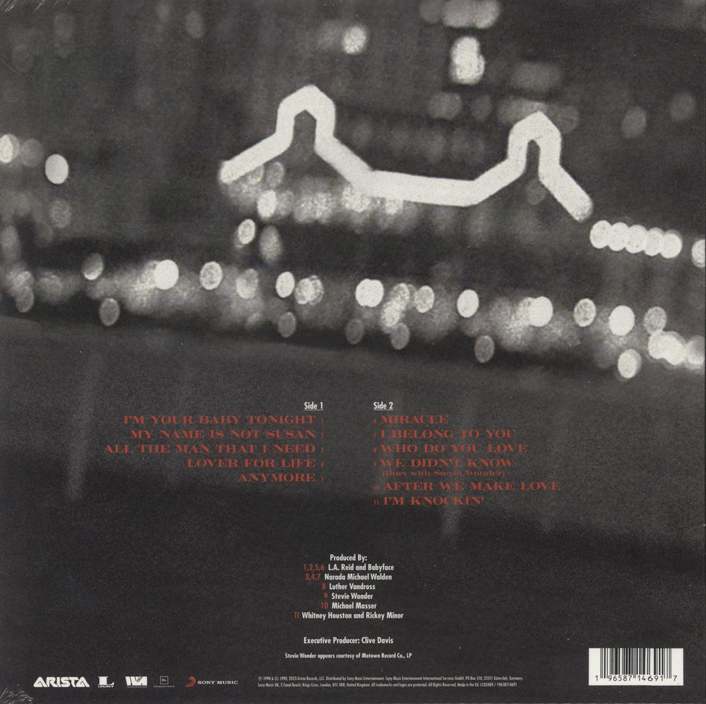 Whitney Houston I'm Your Baby Tonight - Violet Vinyl UK vinyl LP album (LP record) 196587146917