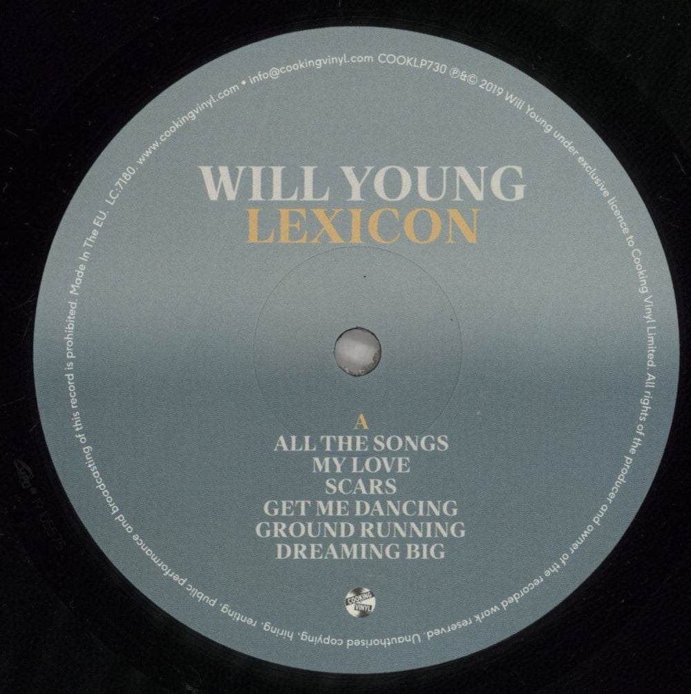 Will Young Lexicon UK vinyl LP album (LP record) WYOLPLE844374