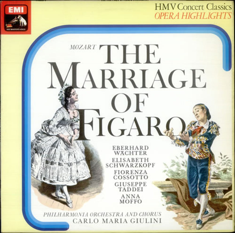 Wolfgang Amadeus Mozart The Marriage of Figaro UK vinyl LP album (LP record) SXLP30303