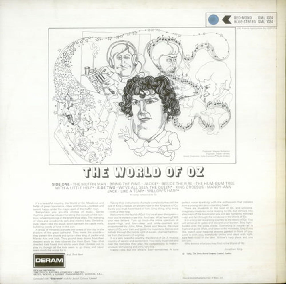 World Of Oz The World Of Oz UK vinyl LP album (LP record) WB9LPTH543892