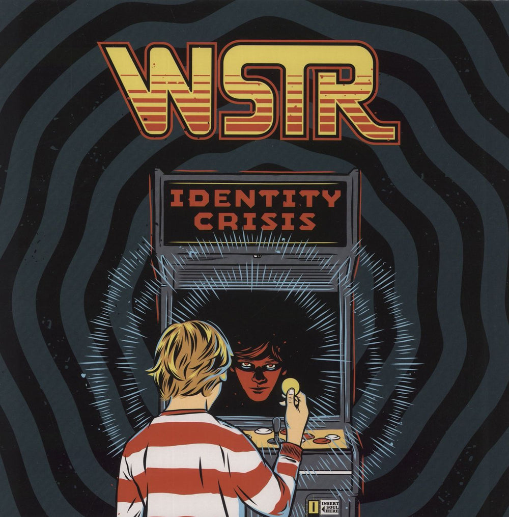 WSTR Identity Crisis - Clear Blue Splatter Vinyl UK vinyl LP album (LP record) HR2484-1