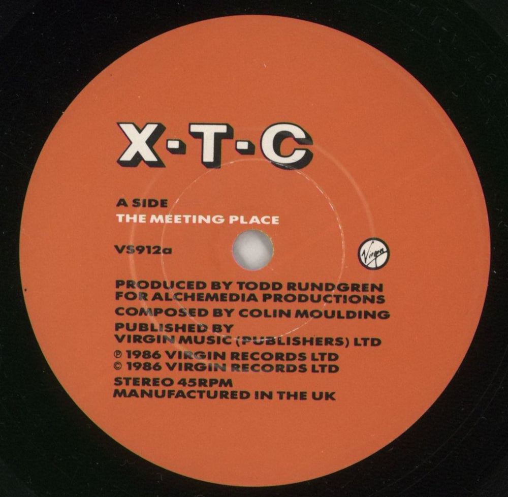 XTC The Meeting Place UK 7" vinyl single (7 inch record / 45) XTC07TH68957