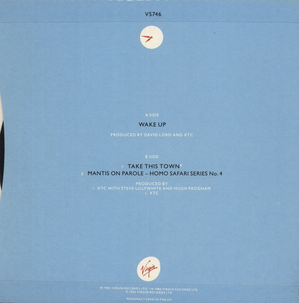 XTC Wake Up UK 7" vinyl single (7 inch record / 45)