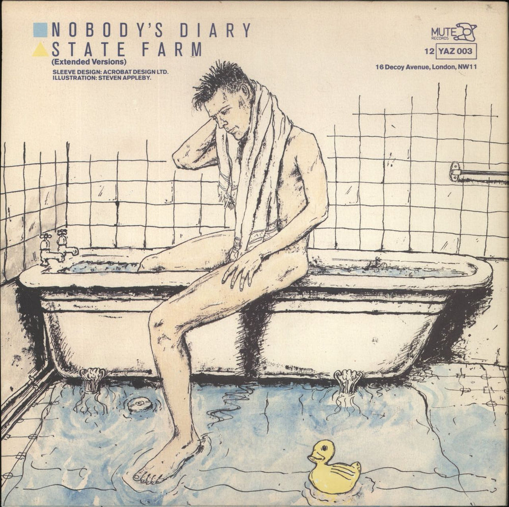 Yazoo Nobody's Diary UK 12" vinyl single (12 inch record / Maxi-single)