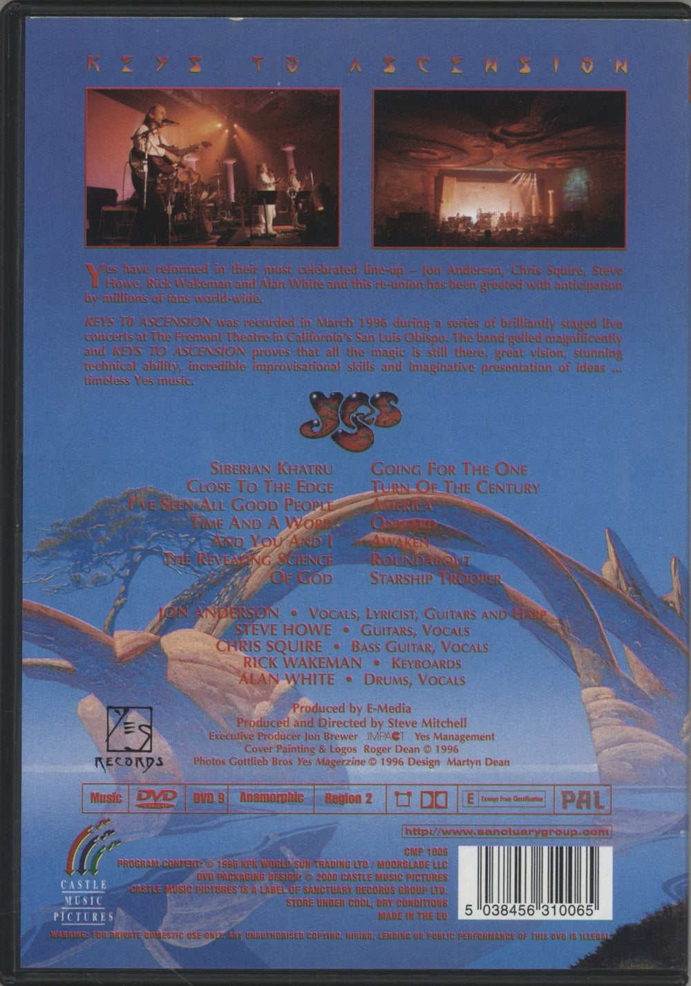 Yes Keys To Ascension UK DVD 5050749500410