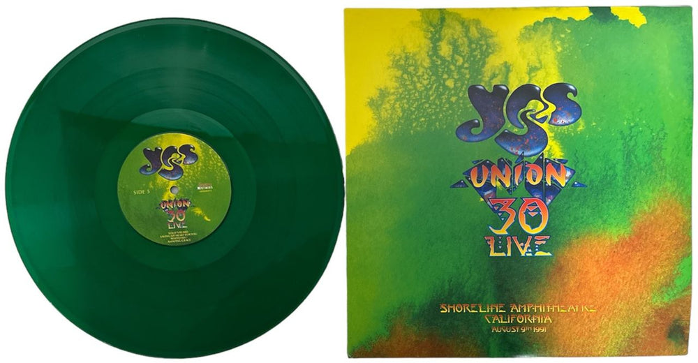 Yes Union 30 Live - 180gm Red, Clear, Blue, Green Vinyl UK Vinyl Box Set