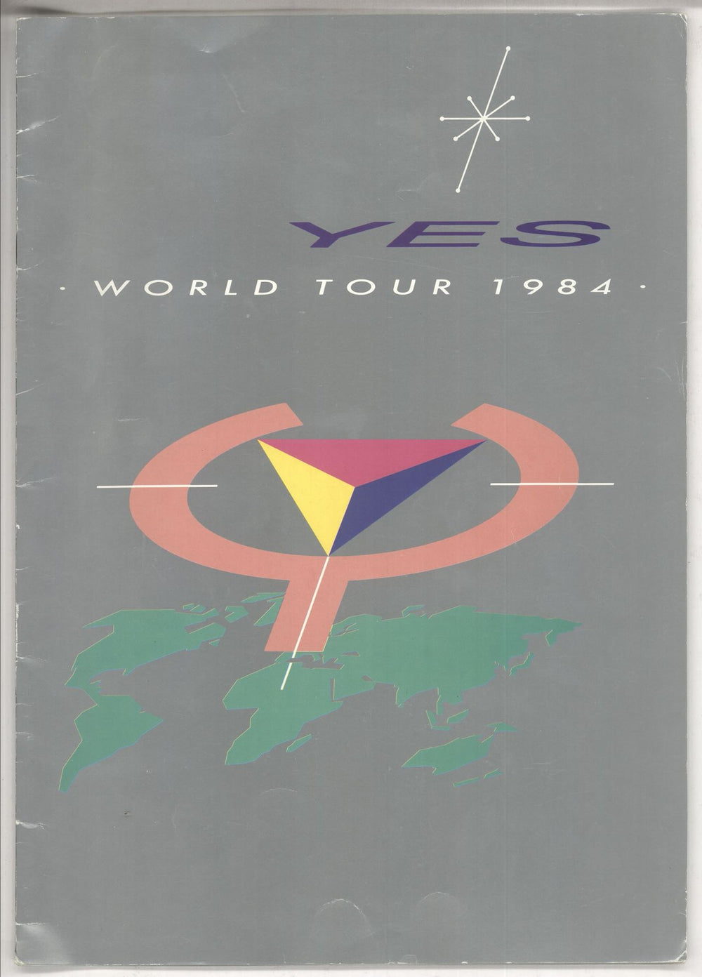 Yes World Tour 1984 + Ticket Stub UK tour programme TOUR PROGRAMME