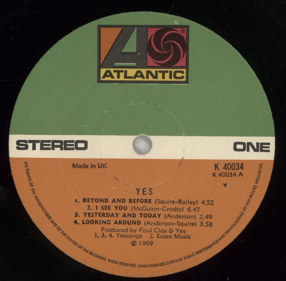 Yes Yes - 2nd UK vinyl LP album (LP record) YESLPYE877156