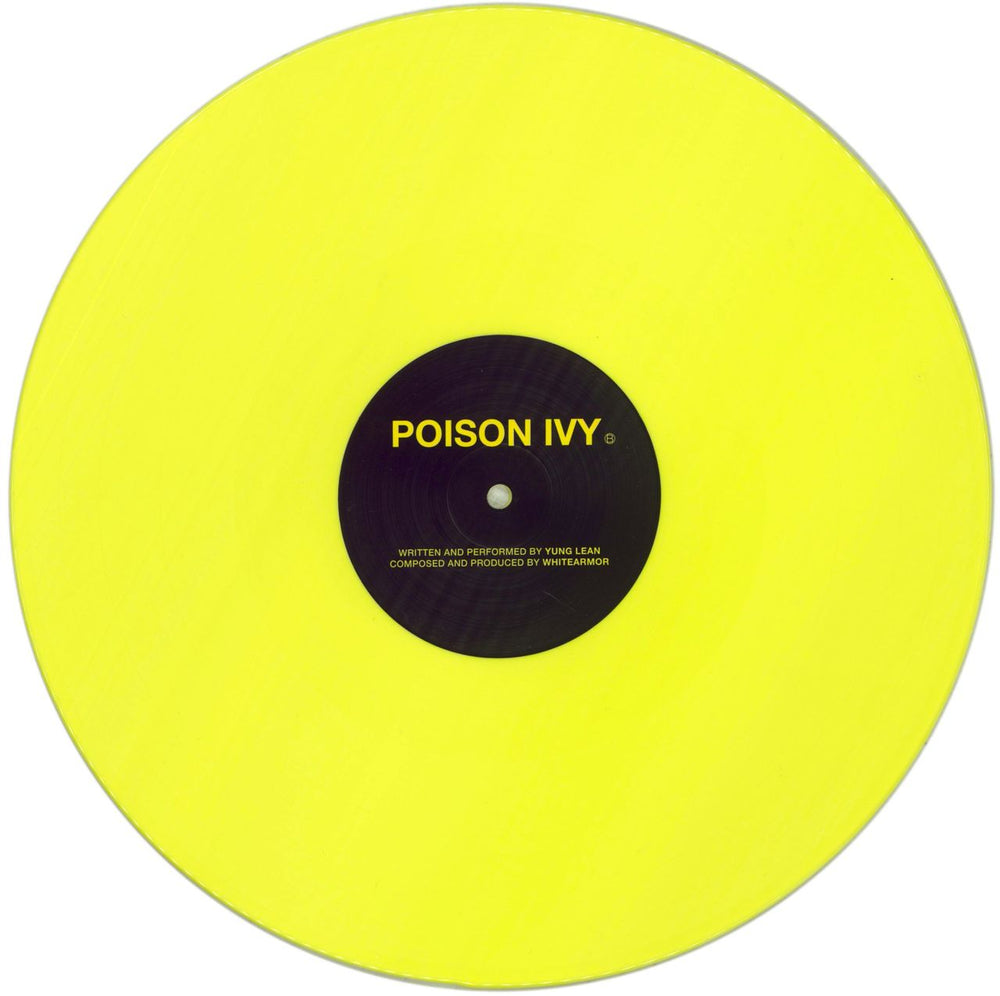 Yung Lean Poison Ivy - Yellow Vinyl Swedish vinyl LP album (LP record) 8VWLPPO852670