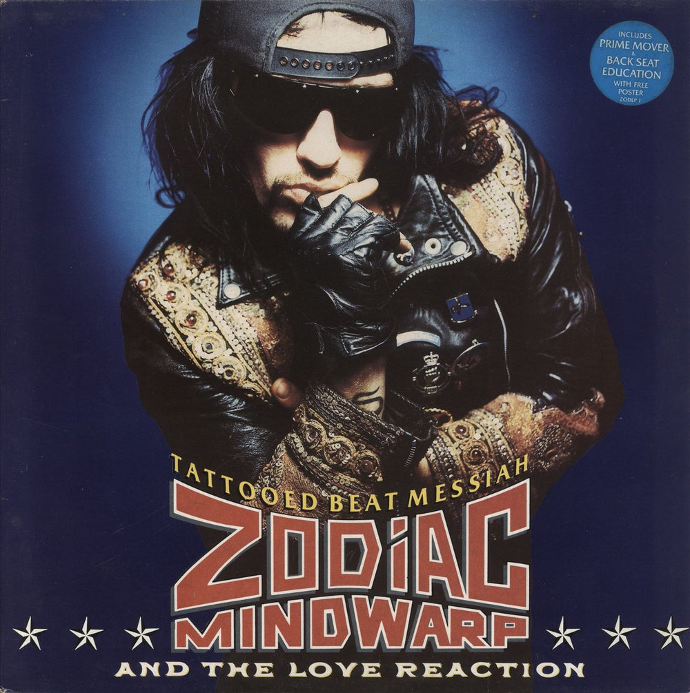 Zodiac Mindwarp Tattooed Beat Messiah UK vinyl LP album (LP record) ZODLP1