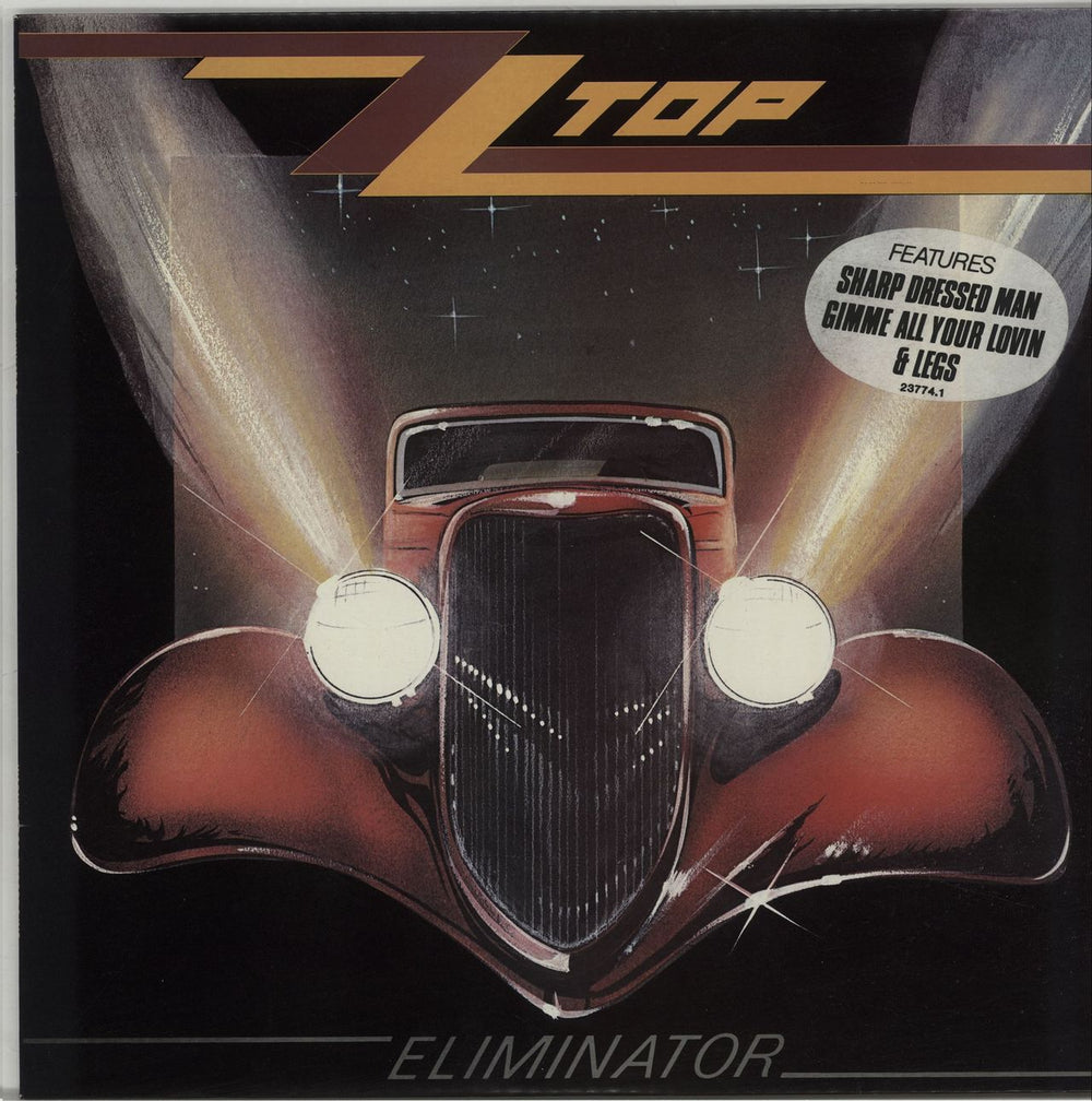 ZZ Top Eliminator Australian vinyl LP album (LP record) 23774-1
