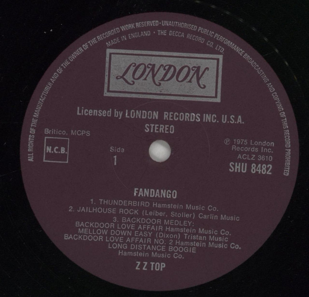 ZZ Top Fandango! - EX UK vinyl LP album (LP record) ZZTLPFA161219