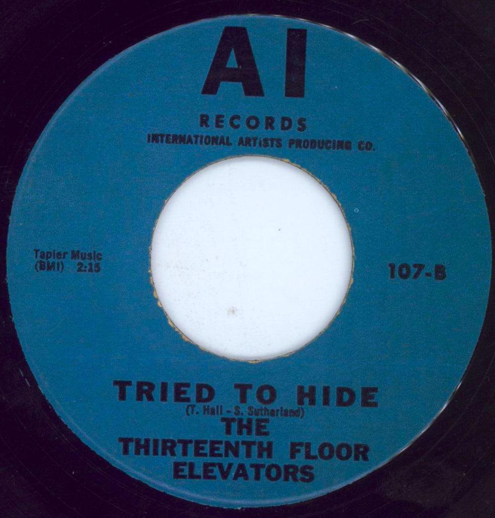 13th Floor Elevators You're Gonna Miss Me - Misprint US 7" vinyl single (7 inch record / 45)