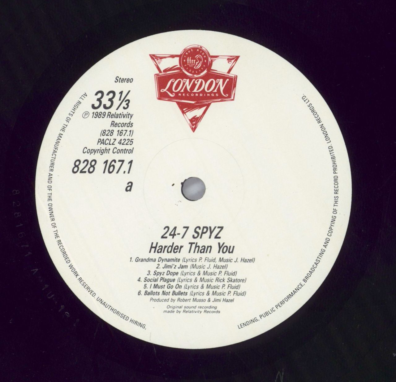 24-7 Spyz Harder Than You - VG UK Vinyl LP
