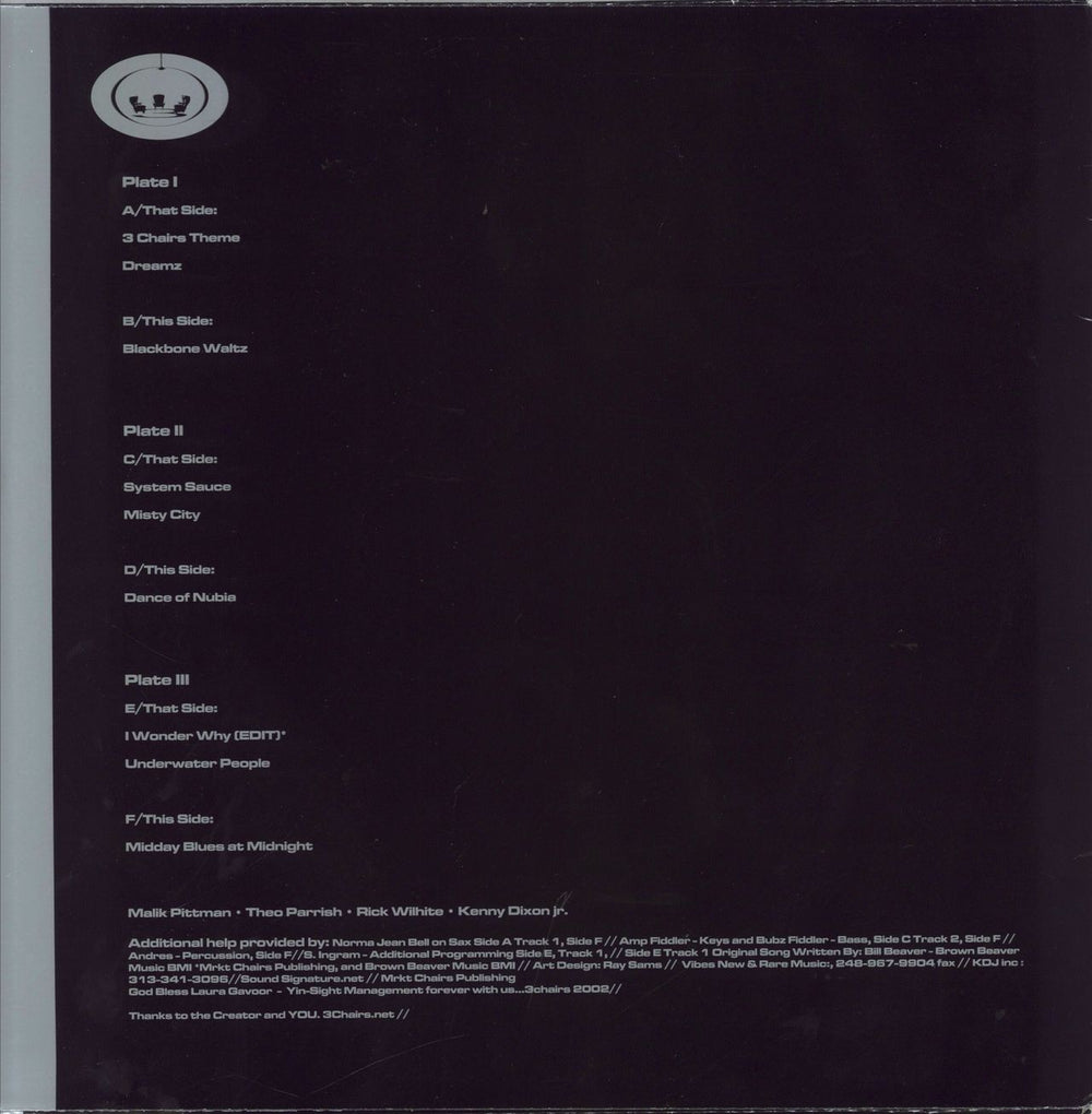 3 Chairs 3 Chairs UK 3-LP vinyl record set (Triple LP Album)