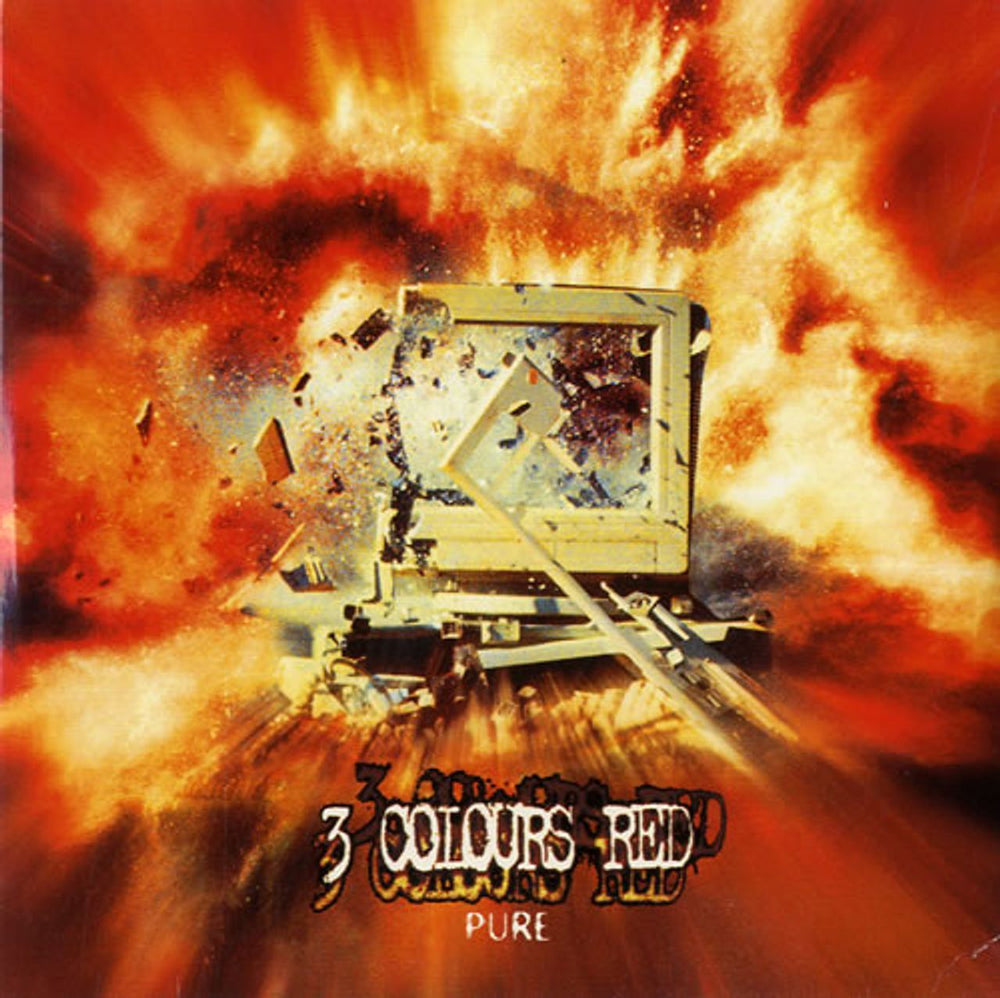 3 Colours Red Pure UK Promo CD single (CD5 / 5") CCD265