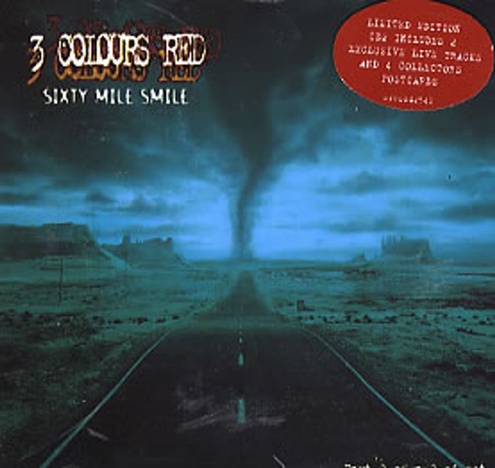 3 Colours Red Sixty Mile Smile UK 2-CD single set (Double CD single) 3CR2SSI286999