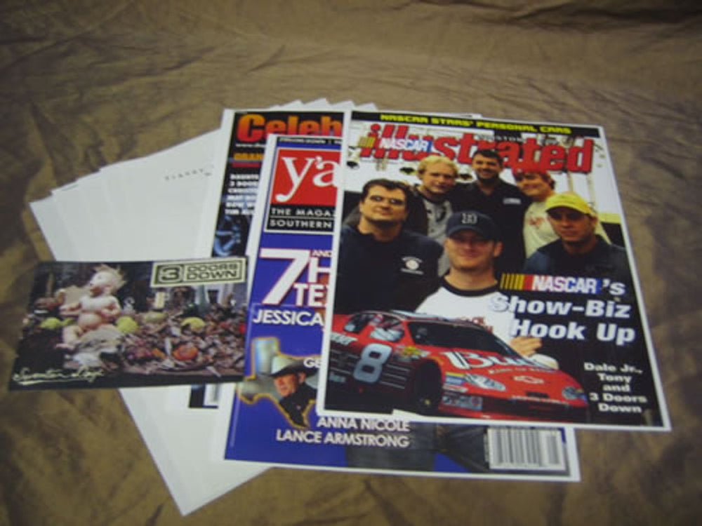 3 Doors Down Seventeen Days US Promo media press pack PRESS PACK