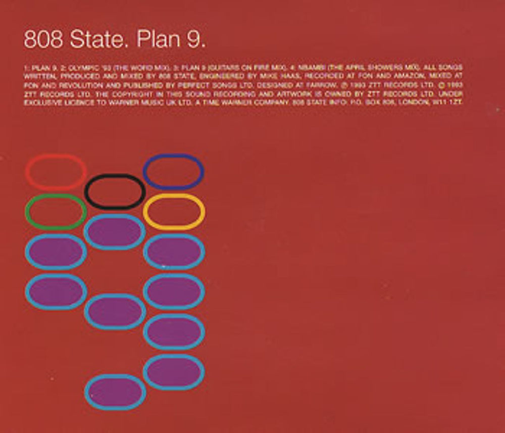 808 State Plan 9 UK CD single (CD5 / 5") ZANG38CD