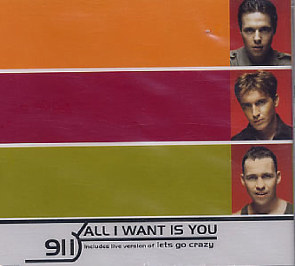 911 All I Want Is You UK CD single (CD5 / 5") VSCDT1681