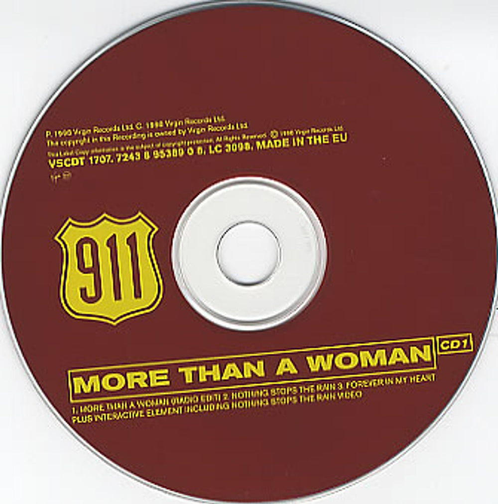 911 More Than A Woman - CD1 UK CD single (CD5 / 5") 911C5MO160269