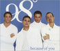 98 Degrees Because Of You UK Promo CD single (CD5 / 5") BECAUSE1