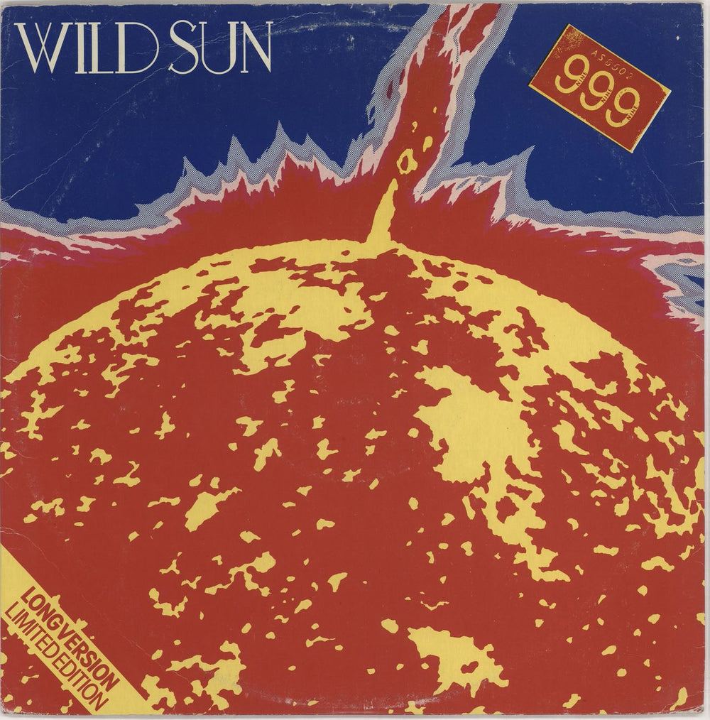 999 Wild Sun - Yellow vinyl UK 12" vinyl single (12 inch record / Maxi-single) 12ION1033