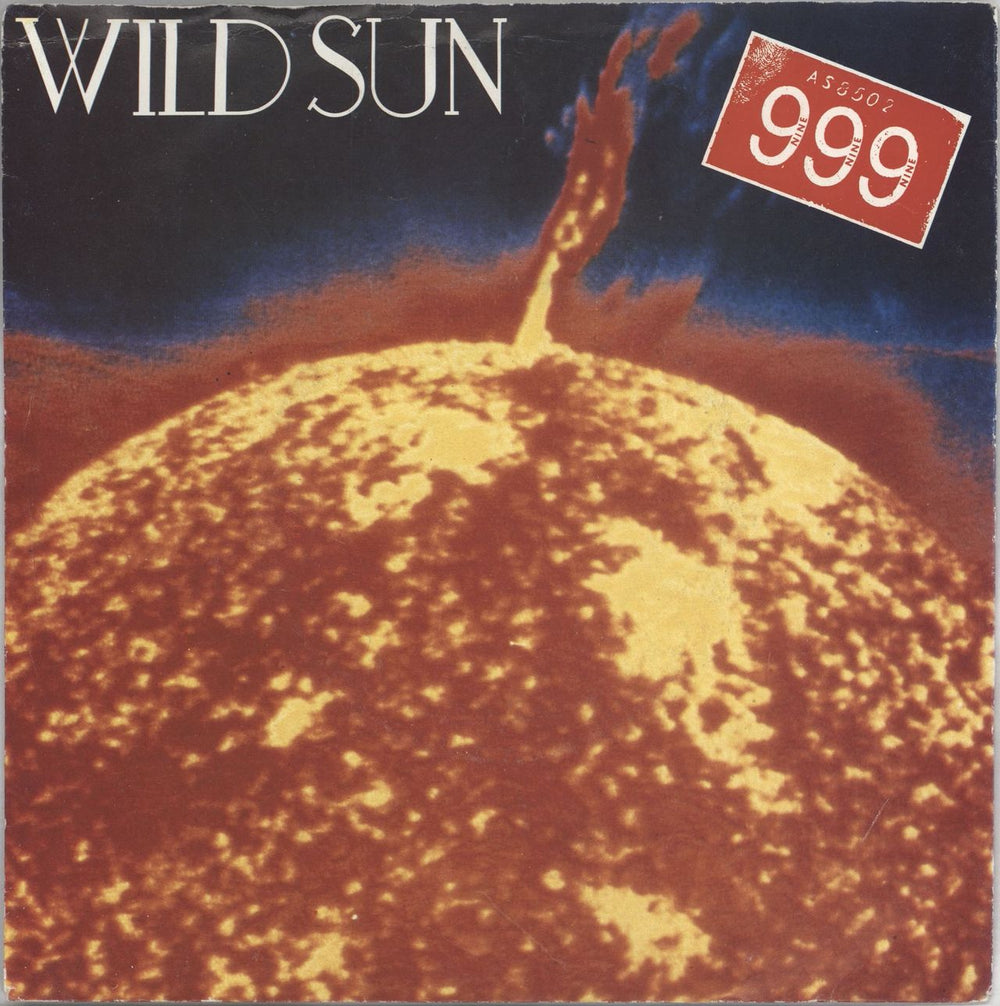 999 Wild Sun - Yellow Vinyl UK 7" vinyl single (7 inch record / 45) ION1033