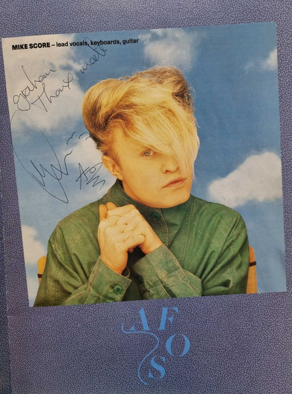 A Flock Of Seagulls 1983 Tour - Autographed UK tour programme FLKTRTO774014