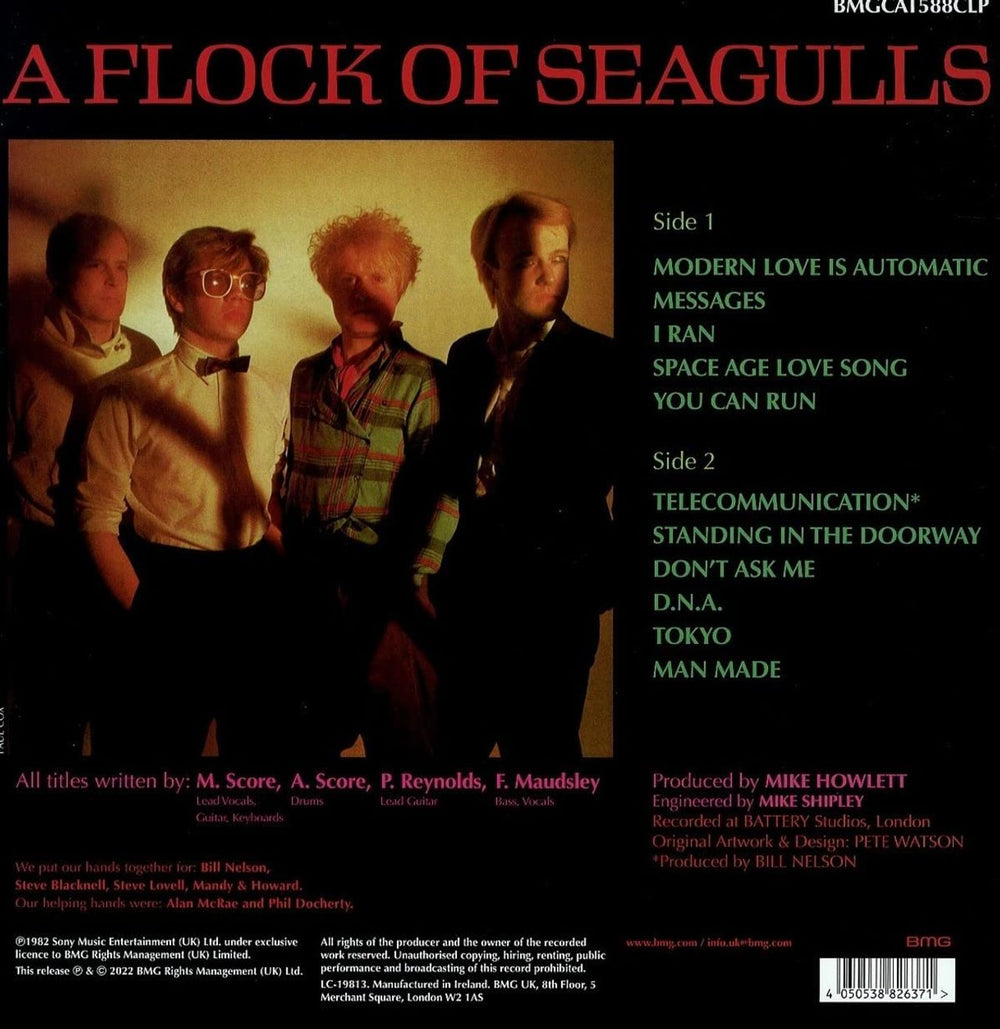 A Flock Of Seagulls A Flock Of Seagulls - Remastered Orange Vinyl - Sealed UK vinyl LP album (LP record) 4050538826371