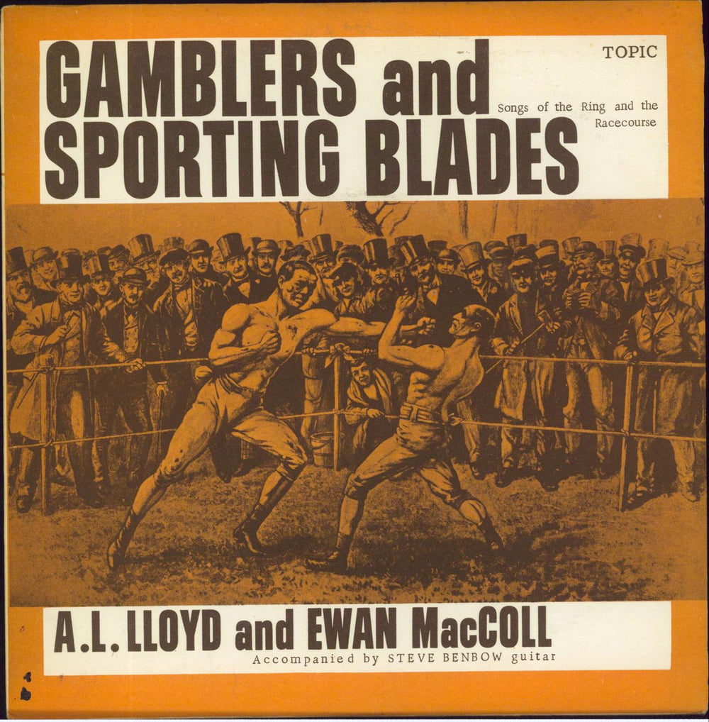 A.L. Lloyd Gamblers And Sporting Blades UK 7" vinyl single (7 inch record / 45) TOP71