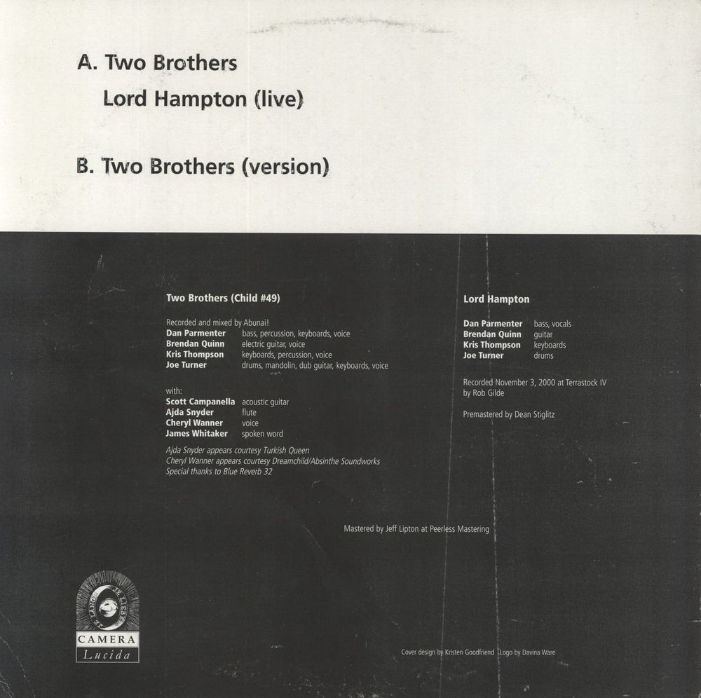 Abunai! Two Brothers Australian 12" vinyl single (12 inch record / Maxi-single)