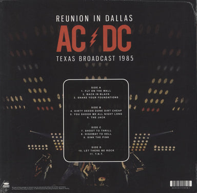 AC/DC Reunion In Dallas - Texas Broadcast 1985 - Sealed UK 2-LP vinyl record set (Double LP Album) 803343154061